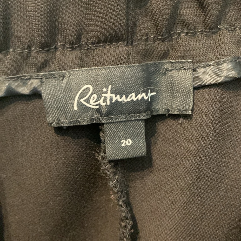 Reitmans Black Paperbag Waist Tie Pants - Picture 6 of 7